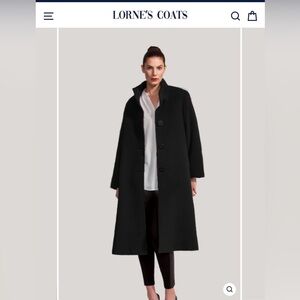 Lorne Women's Black Wool & Cashmere Coat